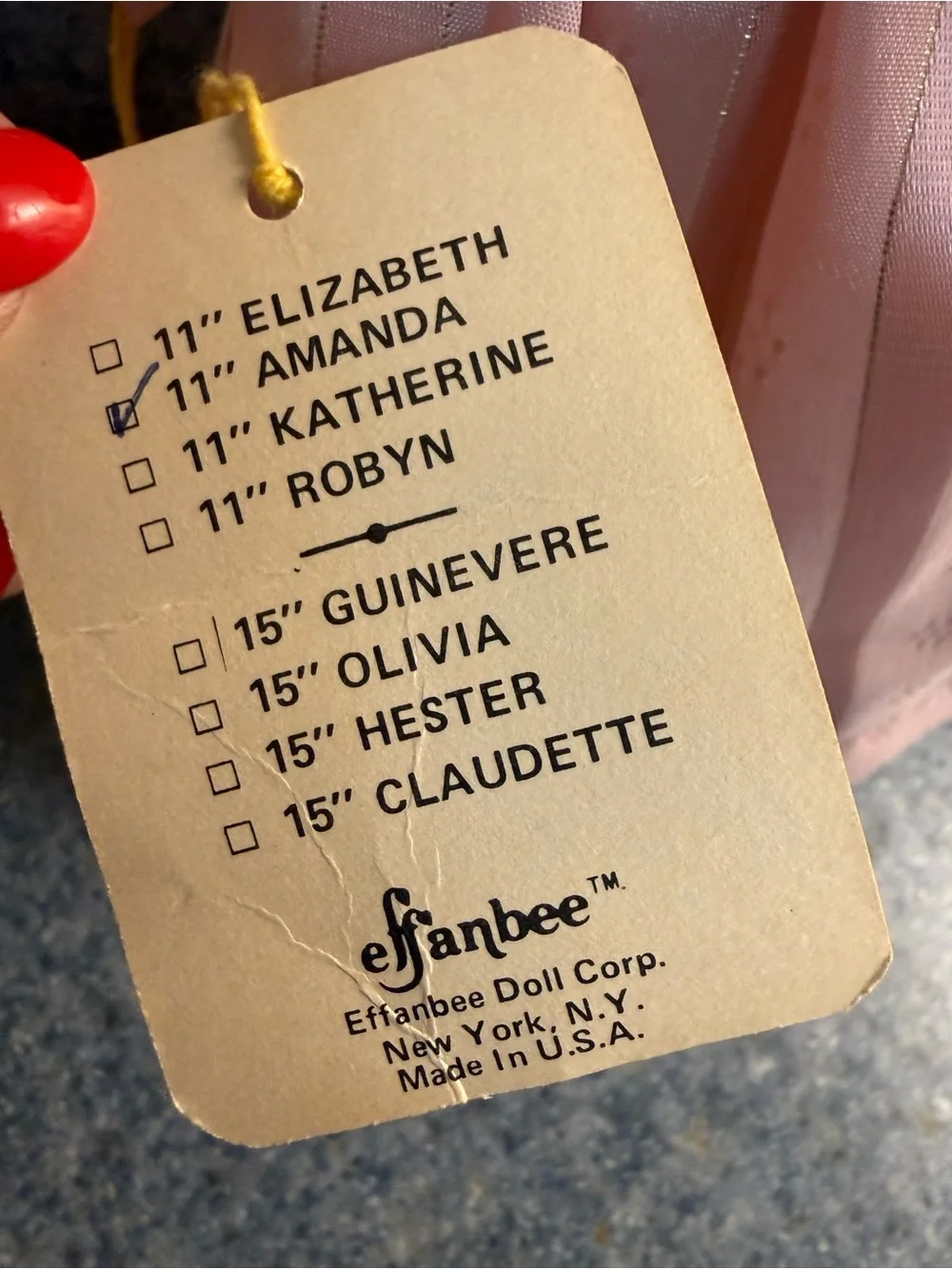 Effanbee charming pink